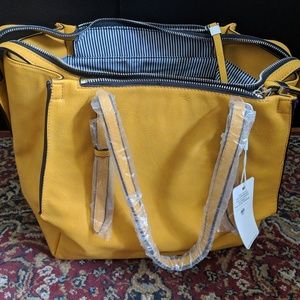 Mustard yellow over the shoulder bag NWT